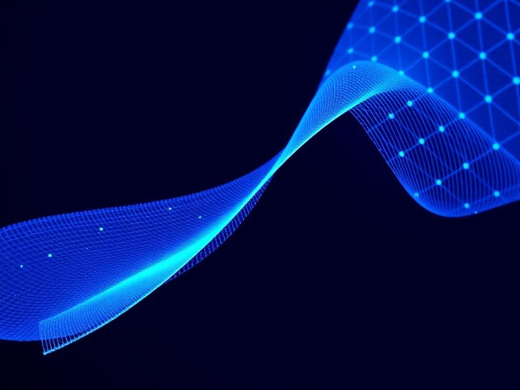 Luminous grid mesh forming a system architecture